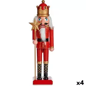 Figura Decorativa Quebra-Nozes Vermelho Plástico 13 x 60 x 14,5 cm (4 Unidades) de Krist+, Natal - Ref: S3627326, Preço: 70,5...