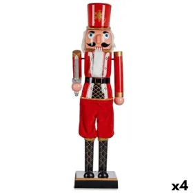 Figura Decorativa Cascanueces Negro Rojo Plástico 13 x 60 x 14,5 cm (4 Unidades) de Krist+, Navidad - Ref: S3627329, Precio: ...