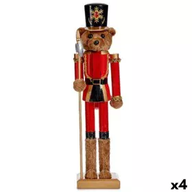 Decorative Figure Nutcracker Bear Brown Black 16,5 x 60 x 13,5 cm (4 Units) by Krist+, Christmas - Ref: S3627332, Price: 70,5...