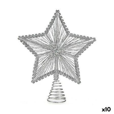 Estrella de Navidad Plateado Acero Plástico 20 x 5 x 25 cm (10 Unidades) de Krist+, Navidad - Ref: S3627337, Precio: 50,55 €,...