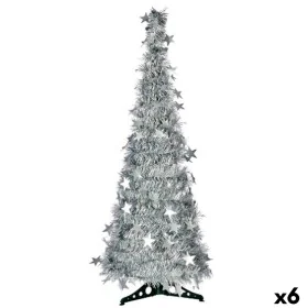 Christmas Tree Silver Tinsel 38 x 38 x 150 cm (6 Units) by Krist+, Christmas - Ref: S3627346, Price: 97,60 €, Discount: %