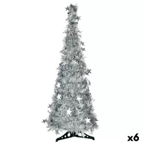 Árbol de Navidad Plateado Espumillón 38 x 38 x 150 cm (6 Unidades) de Krist+, Navidad - Ref: S3627346, Precio: 97,60 €, Descu...