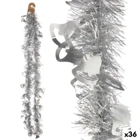 Christmas garland Tinsel Hoods Silver Plastic 12 x 12 x 200 cm (36 Units) by Krist+, Christmas - Ref: S3627357, Price: 54,30 ...