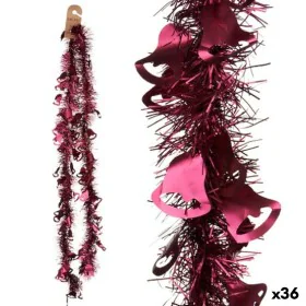 Christmas garland Tinsel Hoods Fuchsia Plastic 12 x 12 x 200 cm (36 Units) by Krist+, Christmas - Ref: S3627361, Price: 54,30...