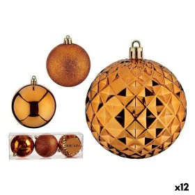 Set of Christmas balls Orange PVC Ø 8 cm (12 Units) by Krist+, Christmas - Ref: S3627400, Price: 16,46 €, Discount: %