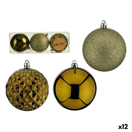 Set of Christmas balls Green PVC Ø 8 cm (12 Units) by Krist+, Christmas - Ref: S3627401, Price: 16,46 €, Discount: %