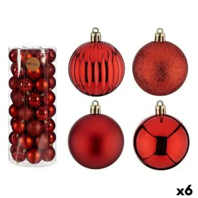 Set de Bolas de Navidad Rojo Plástico 6 x 7 x 6 cm (6 Unidades) de Krist+, Navidad - Ref: S3627415, Precio: 64,94 €, Descuent...