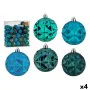 Lot de boules de Noël Turquoise 7 cm (4 Unités) de Krist+, Noël - Réf : S3627419, Prix : 62,22 €, Remise : %