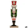 Figura Decorativa Quebra-Nozes Branco Preto Vermelho Verde Madeira 10 x 60 x 19 cm (6 Unidades) de Krist+, Natal - Ref: S3627...