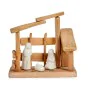 Presepe di Natale Bianco Naturale Legno Ceramica 18 x 17 x 8 cm (2 Unità) di Krist+, Natale - Rif: S3627450, Prezzo: 27,44 €,...