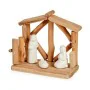 Christmas nativity set White Natural Wood Ceramic 17 x 14,5 x 8 cm (2 Units) by Krist+, Christmas - Ref: S3627451, Price: 20,...