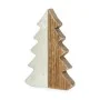 Decorative Figure Christmas Tree White Natural Wood Ceramic 3 x 21 x 14 cm (6 Units) by Krist+, Christmas - Ref: S3627455, Pr...