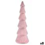 Árvore de Natal Veludo Cor de Rosa Madeira 12 x 34,5 x 12 cm (8 Unidades) de Krist+, Natal - Ref: S3627457, Preço: 44,64 €, D...