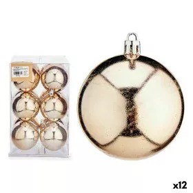 Set of Christmas balls champagne Plastic Ø 7 cm (12 Units) by Krist+, Christmas - Ref: S3627460, Price: 46,69 €, Discount: %