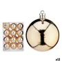 Set of Christmas balls champagne PVC 6 x 7 x 6 cm (12 Units) by Krist+, Christmas - Ref: S3627461, Price: 60,66 €, Discount: %