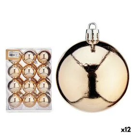 Conjunto de bolas de Natal champagne PVC 6 x 7 x 6 cm (12 Unidades) de Krist+, Natal - Ref: S3627461, Preço: 60,66 €, Descont...