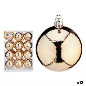 Lot de boules de Noël champagne PVC 6 x 7 x 6 cm (12 Unités) de Krist+, Noël - Réf : S3627461, Prix : 60,66 €, Remise : %