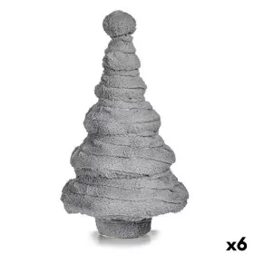 Christmas Tree Velvet Grey 22 x 37,5 x 22 cm (6 Units) by Krist+, Christmas - Ref: S3627502, Price: 64,94 €, Discount: %