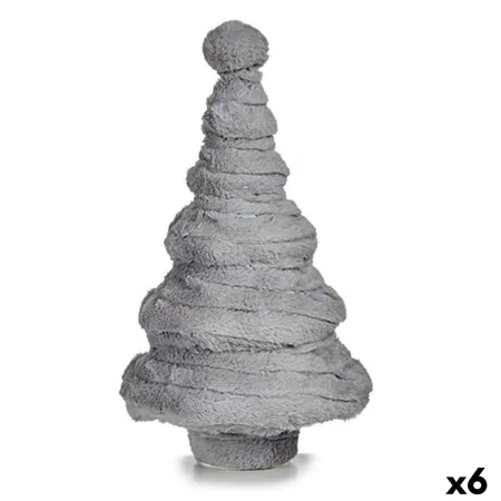 Albero di Natale Velluto Grigio 22 x 37,5 x 22 cm (6 Unità) di Krist+, Natale - Rif: S3627502, Prezzo: 64,94 €, Sconto: %