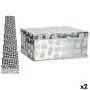 Set de boîtes décoratives Boîte Cadeau Argenté Carton (2 Unités) de Krist+, Noël - Réf : S3627506, Prix : 62,35 €, Remise : %