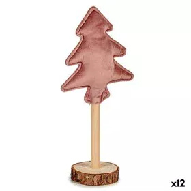 Árbol de Navidad Poliéster Rosa Madera 8 x 13 x 30 cm (12 Unidades) de Krist+, Navidad - Ref: S3627511, Precio: 33,64 €, Desc...