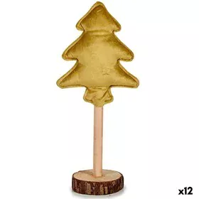 Weihnachtsbaum Polyester Gold Holz 9,5 x 32 x 13 cm (12 Stück) von Krist+, Weihnachten - Ref: S3627513, Preis: 33,64 €, Rabat...