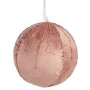 Set of Christmas balls Polyester Pink 12 x 12 x 12 cm (4 Units) by Krist+, Christmas - Ref: S3627521, Price: 62,22 €, Discoun...