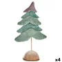 Weihnachtsbaum Samt türkis 16 x 55 x 29 cm (4 Stück) von Krist+, Weihnachten - Ref: S3627527, Preis: 65,65 €, Rabatt: %