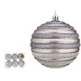 Set of Christmas balls Circles 10 cm Silver Plastic (6 Units) by Krist+, Christmas - Ref: S3627573, Price: 46,63 €, Discount: %