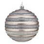 Set of Christmas balls Circles 10 cm Silver Plastic (6 Units) by Krist+, Christmas - Ref: S3627573, Price: 46,63 €, Discount: %