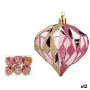 Lot de boules de Noël Diamant Rose Doré Plastique 8 x 9 x 8 cm (12 Unités) de Krist+, Noël - Réf : S3627577, Prix : 51,65 €, ...