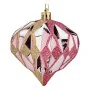 Lot de boules de Noël Diamant Rose Doré Plastique 8 x 9 x 8 cm (12 Unités) de Krist+, Noël - Réf : S3627577, Prix : 51,65 €, ...