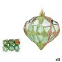 Set of Christmas balls Diamond Green Plastic 8 x 9 x 8 cm (12 Units) by Krist+, Christmas - Ref: S3627579, Price: 51,65 €, Di...