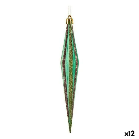 Ensemble Décorations de Noël Allongé Vert Doré 3 x 8,5 x 19 cm (12 Unités) de Krist+, Noël - Réf : S3627586, Prix : 48,13 €, ...