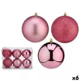 Weihnachtskugeln-Set Rosa PVC Ø 12 cm (6 Stück) von Krist+, Weihnachten - Ref: S3627595, Preis: 46,63 €, Rabatt: %