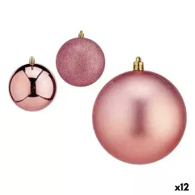 Conjunto de bolas de Natal Cor de Rosa Plástico 10 x 11 x 10 cm (12 Unidades) de Krist+, Natal - Ref: S3627600, Preço: 58,23 ...