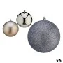 Set of Christmas balls Silver Plastic 12 x 13 x 12 cm (6 Units) by Krist+, Christmas - Ref: S3627602, Price: 35,70 €, Discoun...