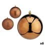 Set of Christmas balls Brown Plastic 12 x 13 x 12 cm (6 Units) by Krist+, Christmas - Ref: S3627610, Price: 46,63 €, Discount: %