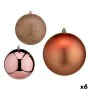 Set of Christmas balls Copper Plastic 12 x 13 x 12 cm (6 Units) by Krist+, Christmas - Ref: S3627614, Price: 45,88 €, Discoun...