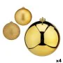 Set de Bolas de Navidad Dorado Plástico Ø 15 cm (4 Unidades) de Krist+, Navidad - Ref: S3627616, Precio: 57,09 €, Descuento: %