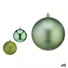 Conjunto de bolas de Natal Verde Plástico 10 x 11 x 10 cm (12 Unidades) de Krist+, Natal - Ref: S3627623, Preço: 58,23 €, Des...