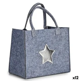 Sac de Noël Étoile Gris Argenté 20 x 42 x 35 cm (12 Unités) de Krist+, Noël - Réf : S3627638, Prix : 66,30 €, Remise : %