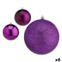 Set de Bolas de Navidad Morado Plástico Ø 12 cm (6 Unidades) de Krist+, Navidad - Ref: S3627644, Precio: 45,88 €, Descuento: %