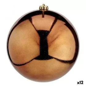 Boule de Noël Marron Plastique 20 x 20 x 20 cm (12 Unités) de Krist+, Noël - Réf : S3627649, Prix : 60,66 €, Remise : %