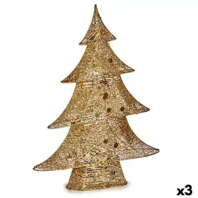 Figura Decorativa Árvore de Natal Metal Dourado 12 x 59,5 x 48,5 cm (3 Unidades) de Krist+, Natal - Ref: S3627676, Preço: 63,...