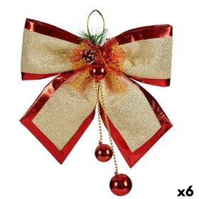 Fiocco Decorazione Natalizia Rosso Dorato Plastica 33 x 9 x 33 cm (6 Unità) di Krist+, Natale - Rif: S3627682, Prezzo: 33,48 ...