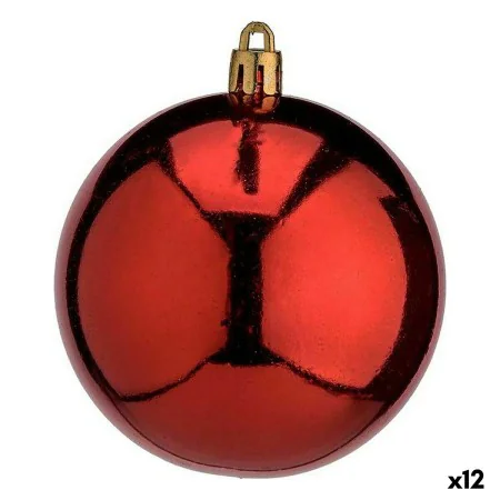 Conjunto de bolas de Natal Vermelho Plástico Ø 8 cm (12 Unidades) de Krist+, Natal - Ref: S3627709, Preço: 52,59 €, Desconto: %