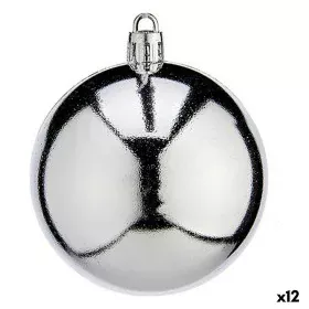 Conjunto de bolas de Natal Prateado Plástico Ø 7 cm (12 Unidades) de Krist+, Natal - Ref: S3627710, Preço: 46,69 €, Desconto: %