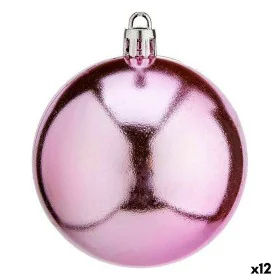 Conjunto de bolas de Natal Cor de Rosa Plástico Ø 7 cm (12 Unidades) de Krist+, Natal - Ref: S3627711, Preço: 46,69 €, Descon...