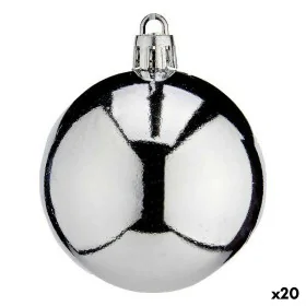 Set of Christmas balls Silver Plastic 6 x 7 x 6 cm (20 Units) by Krist+, Christmas - Ref: S3627713, Price: 88,04 €, Discount: %